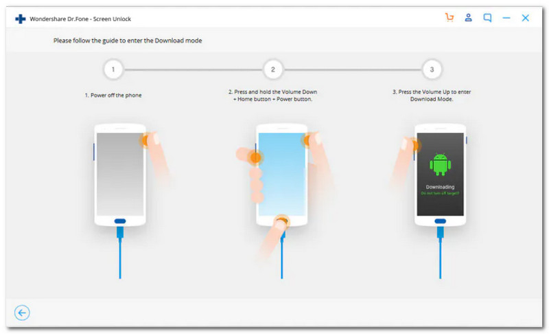 Dr.Fone Download-tilstand