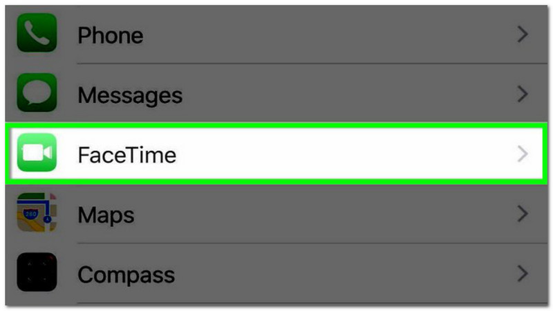 Tetapan iPhone FaceTime