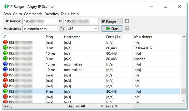 IP2Location مراجعة البديل Angry IP الماسح الضوئي