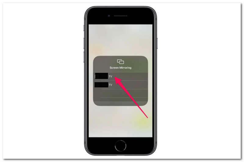 Az iPhone tükrözése Smart TV-re Válassza a TV-t
