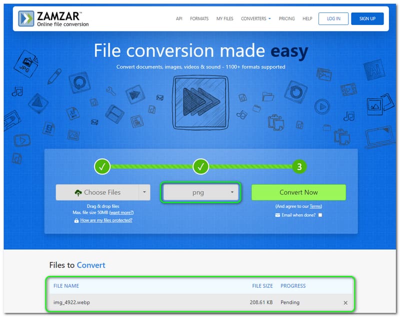 Best Image to PNG Converters Zamzar