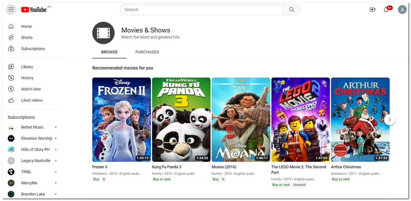 123Movies 대안 YouTube