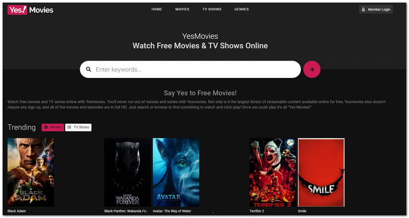 FMovies alternatives YesMovies