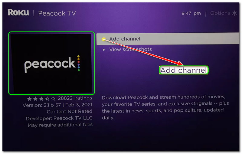 Cómo obtener Peacock en Smart TV Agregar canal