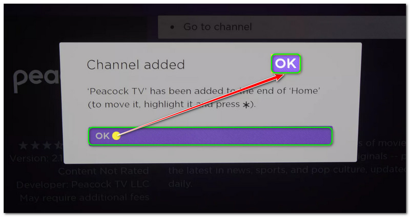 Kako staviti Peacock na Smart TV gumb OK