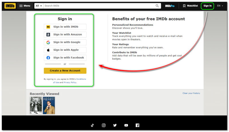 How to Use IMBd TV Sign In
