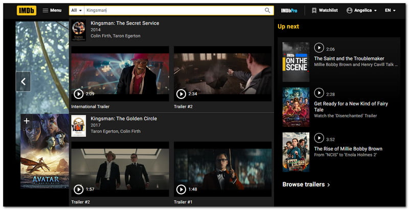 Como usar o IMBd TV Digite o título