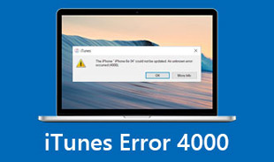 Ошибка iTunes 4000
