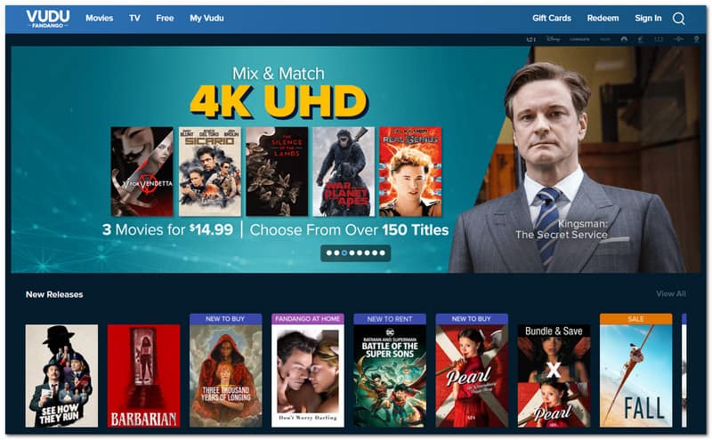 Interfaz de revisión de Vudu