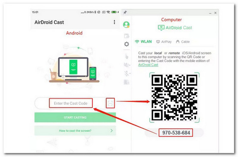 Android-mirroring naar Mac