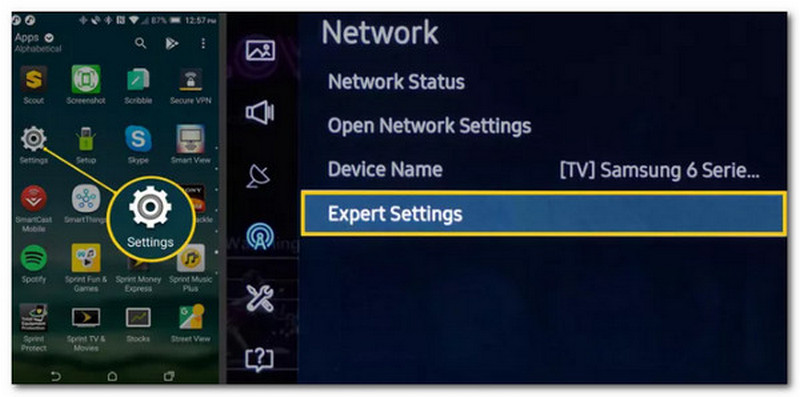 Android to TV Wi-Fi Expert Settings