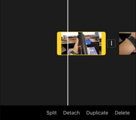 Dupliker video på iMovie iPhone