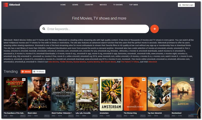 HotStar Alternatifleri xMovies8 