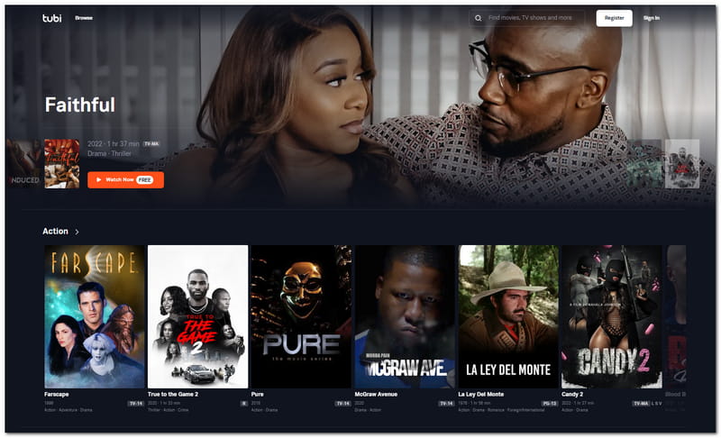 YIFY recenze a alternativy Tubi