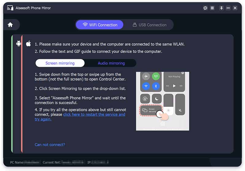 Aiseesoft Phone Mirror Pilih Screen Mirroring