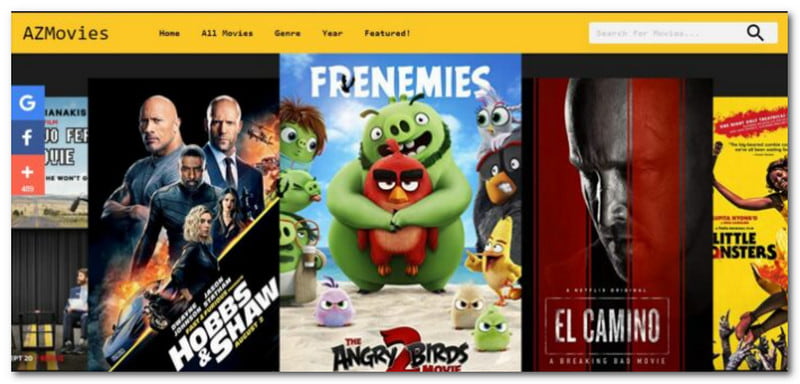 AZMovies Alternativa a Internet Archive