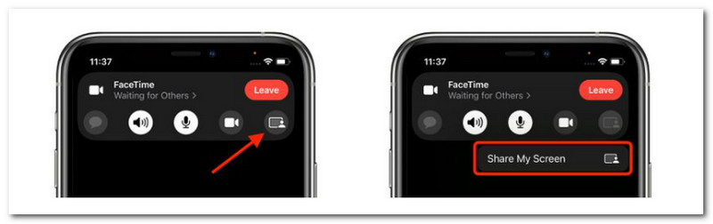 Facetime Paylaş Ekranım Geri Sayımı