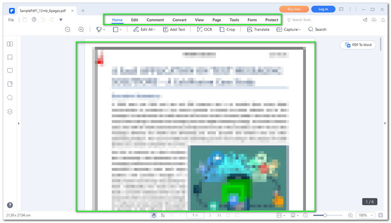 Foxit PDF Editor Alternatywny element PDF