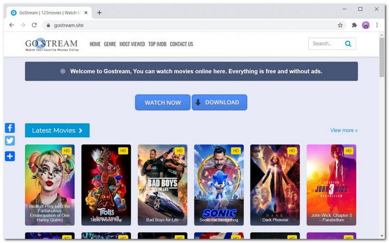 GoStream Alternatives to YesMovies