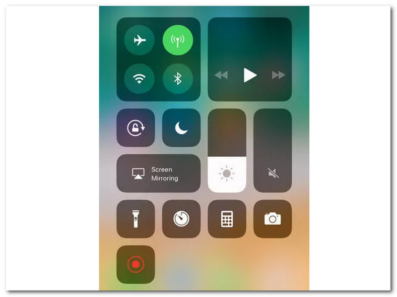 iPad iPhone Control Center