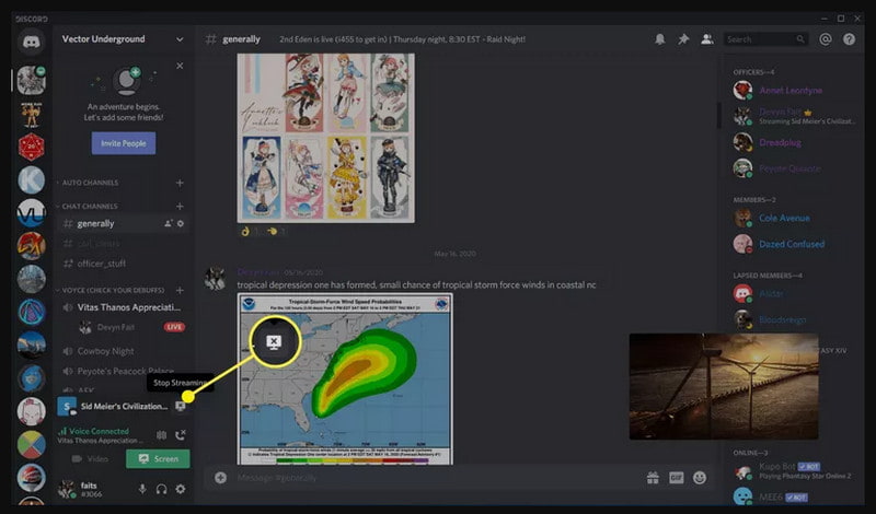 Mac Discord Interrompi la condivisione