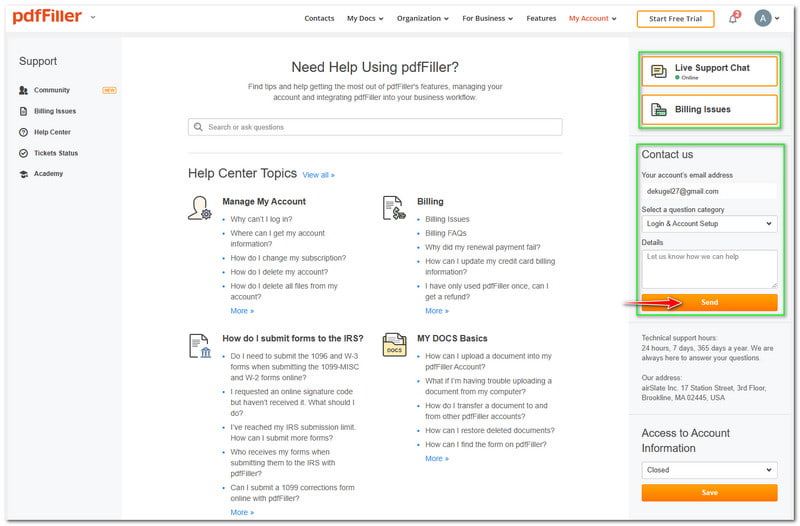 PDF Filler Review Customer Service