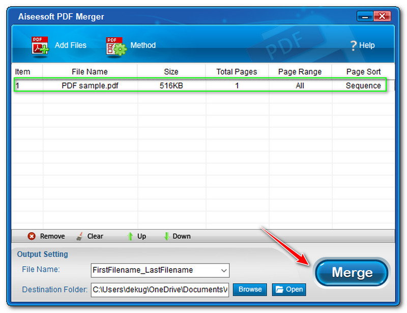 ทางเลือก PDF ขนาดเล็ก Aiseesoft PDF Merger