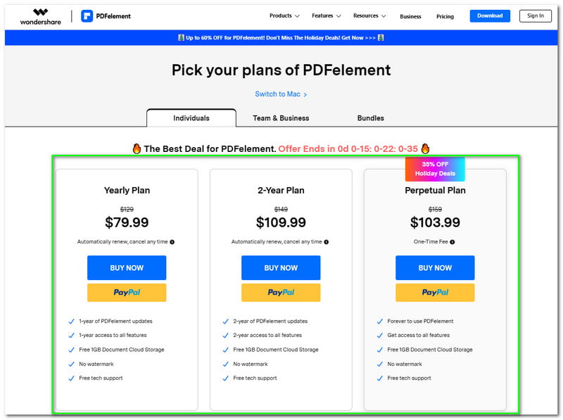 Wondershare PDF Element Giá Đánh giá