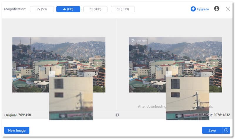AnyMP4 Image Upscaler Alternative to PS