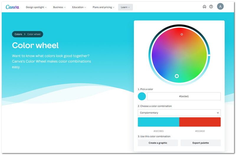 Coolors Alternatif Canva Colorwheel