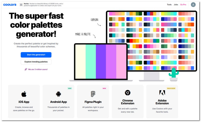 Coolors Review Interface