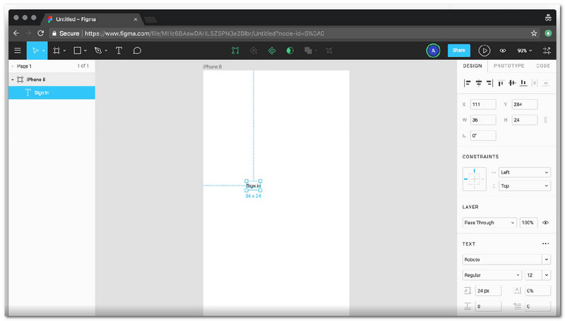 figma テキスト追加