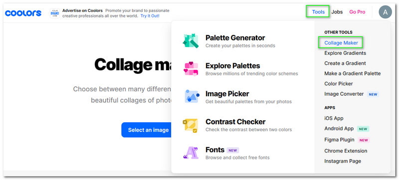 Cara Menggunakan Coolors Collage Maker