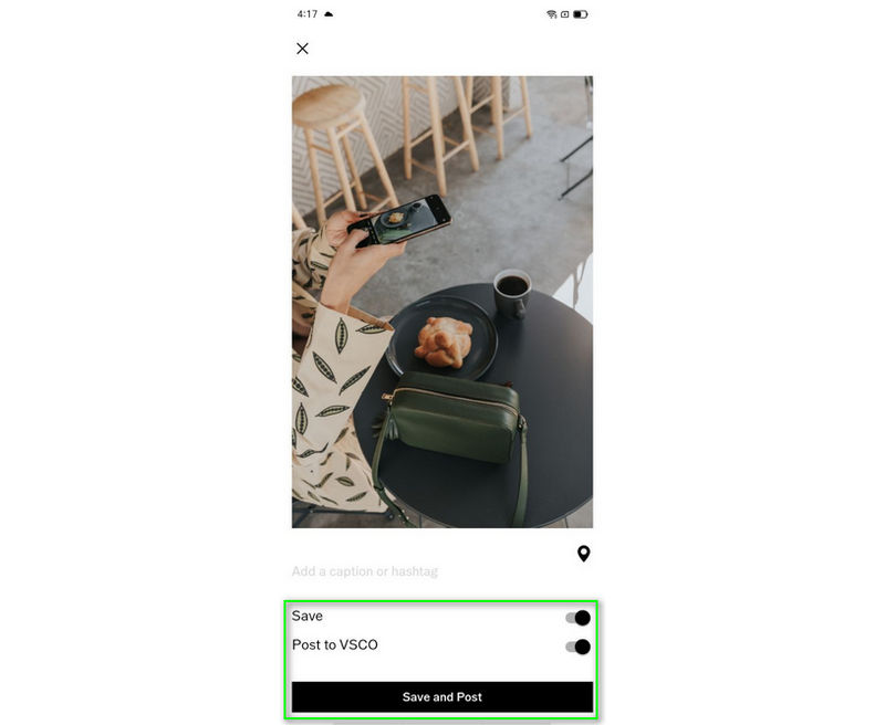 Comment utiliser VSCO Save and Post