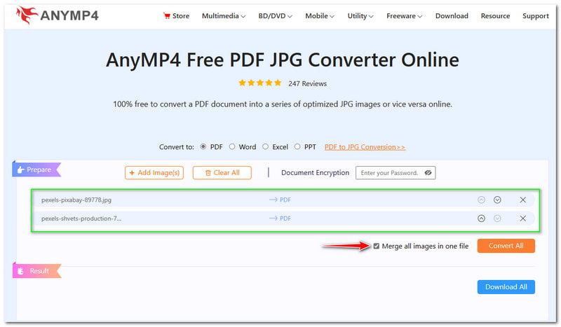 ILoveIMG anmeldelse AnyMp4 PDF JPG Converter Online