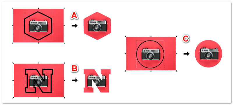 Creativo di ritaglio di Inkscape