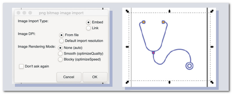 Imej Import Inkscape