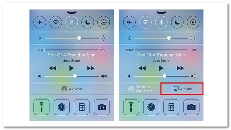 iOS Airplay εικονίδιο