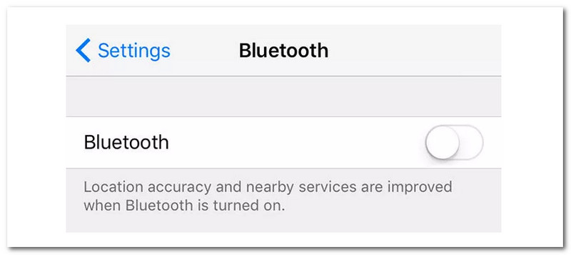 iOS Disable Bluetooth