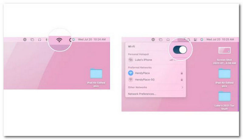 MacOS Beralih Wi-Fi