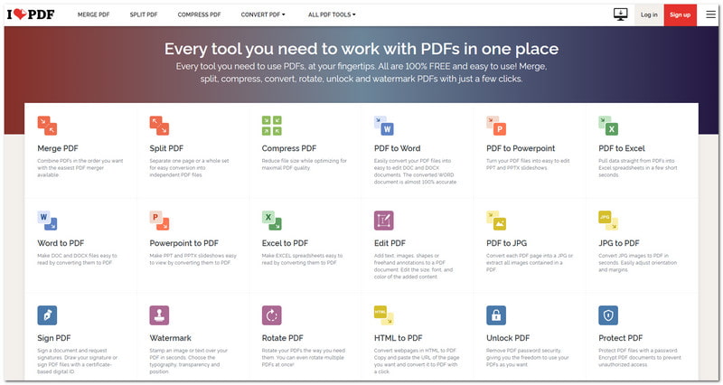 PDF Candy Alternative ILovePDF