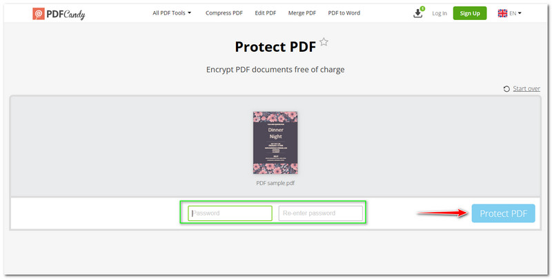 PDF Candy Review Protéger le PDF