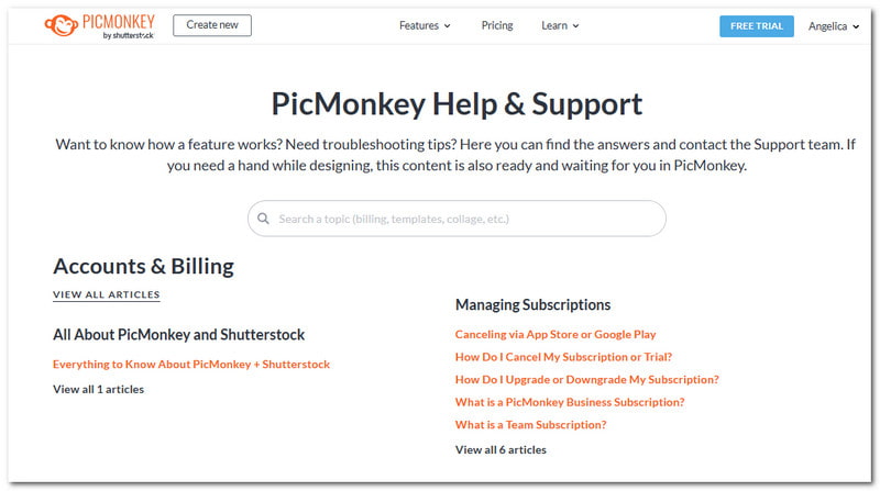 PicMonkey Review Customer Support