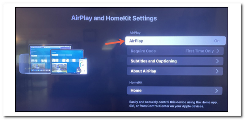 Roku Slå på Airplay