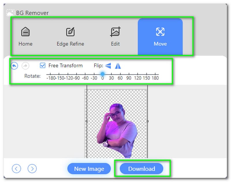 AnyMP4 Image Background Remover Online Modifier Enregistrer