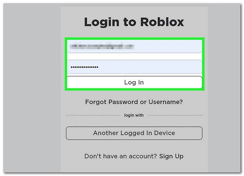 Log Masuk Roblox