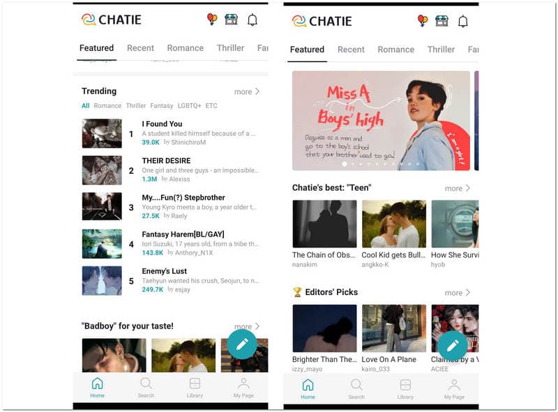 Chattie Chat Stories Featured Stories
