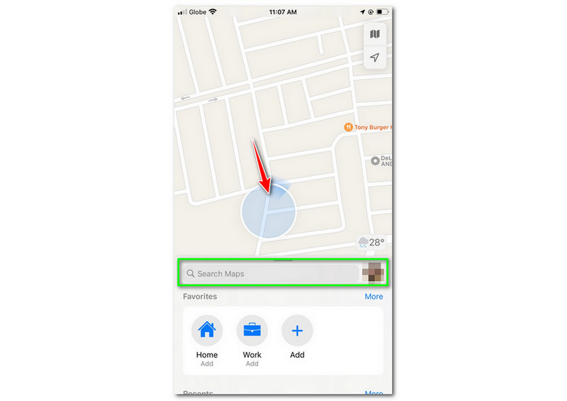 Find Current Location And Near Place Using Mobile Device