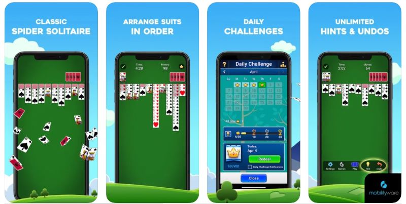 Spider Solitaire Mobilityware