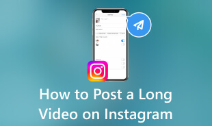 Kuinka lähettää pitkä video Instagramiin